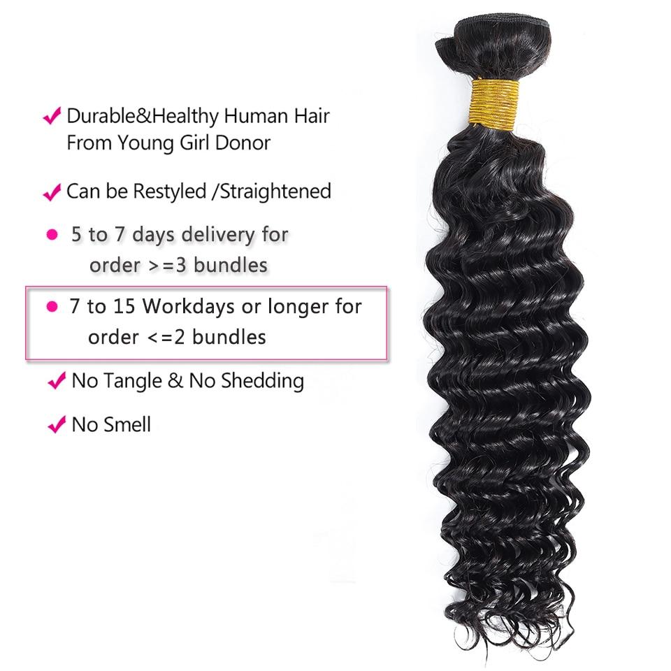 10A Grade 3/4 Deep Wave bundles with 13x4 Frontal