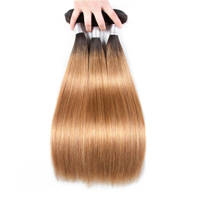 1B/27 Straight Hair BUNDLES with CLOSURES & FRONTALS