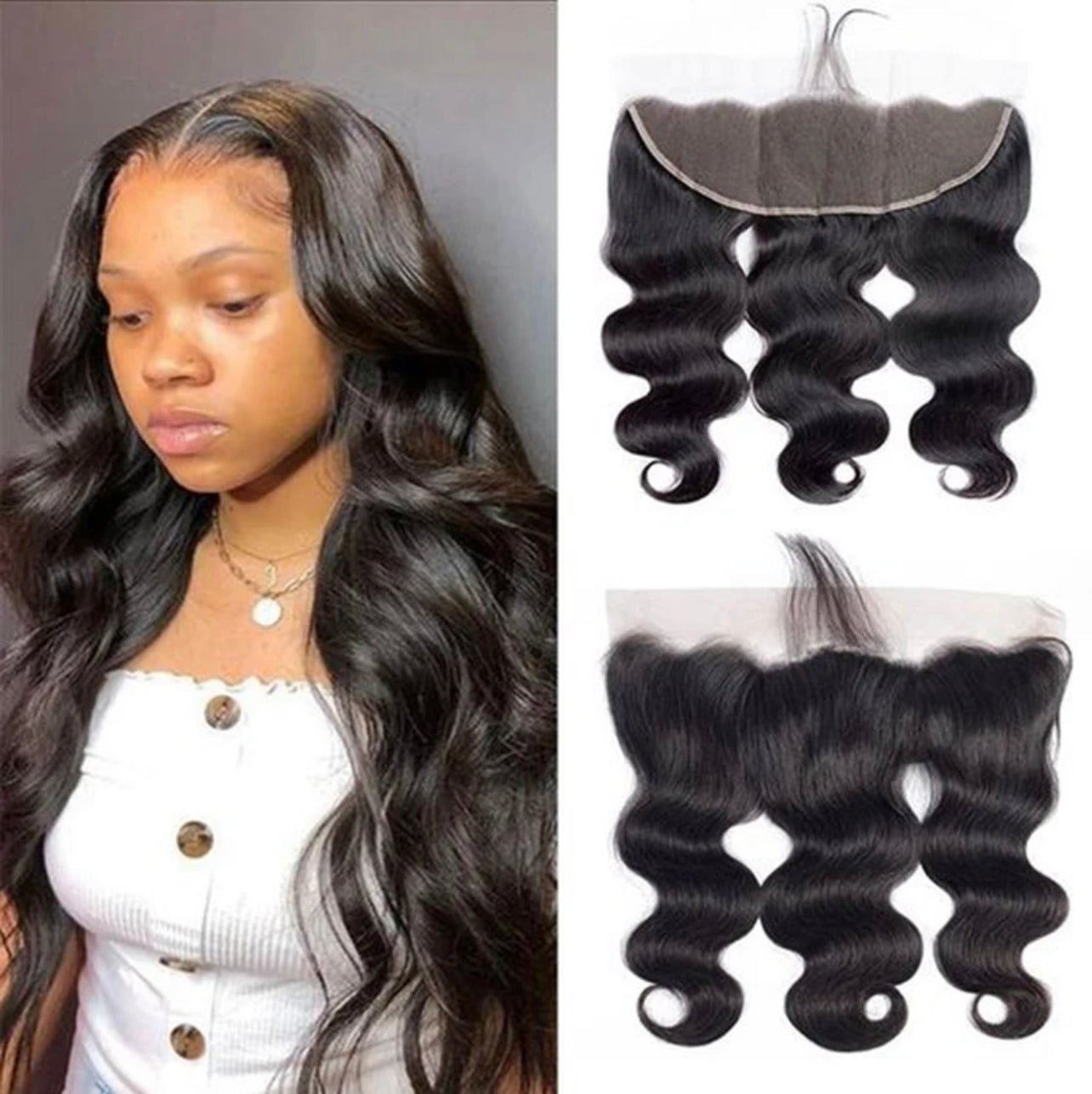 13X6 HD Body Wave Transparent Frontal Closure