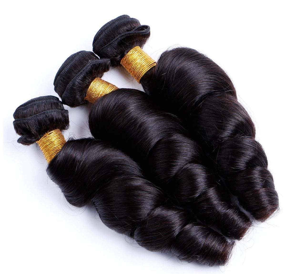 10A Grade 3/4 Loose Wave Bundles Peruvian Human Hair Extensions