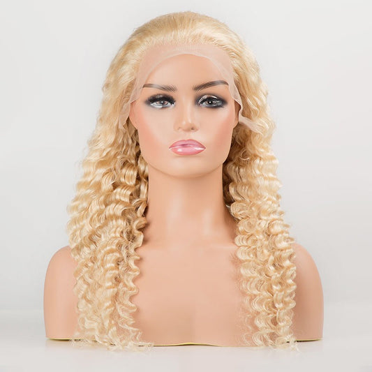 Deep Wave 613 Transparent Lace 13x4 Frontal Wig 4x4 Closure Wig 13x6x1