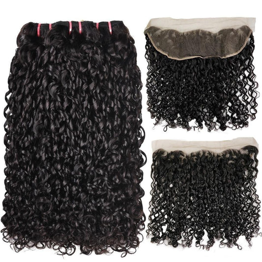 12A Grade Pixie Curl BUNDLES with CLOSURES &